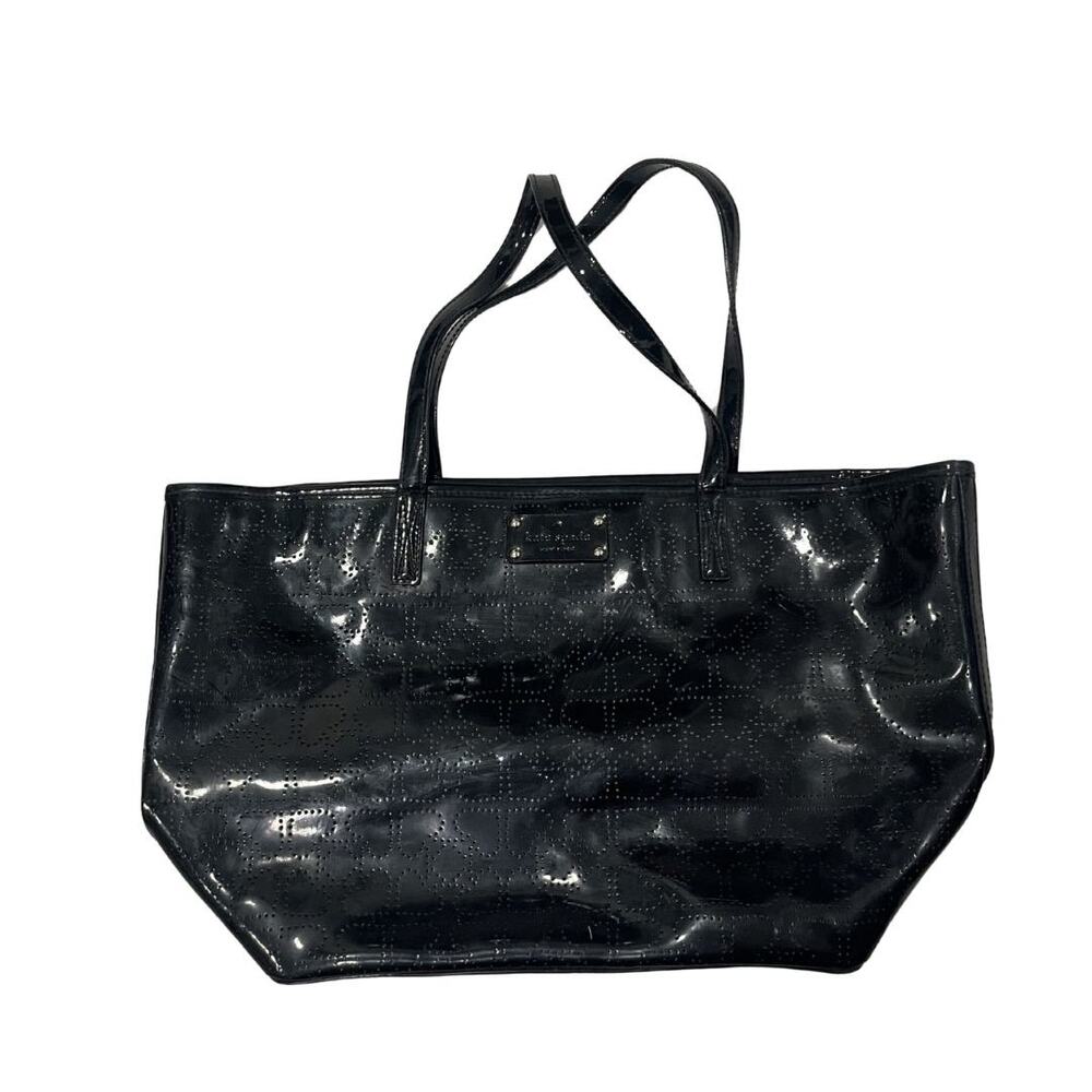 Kate Spade Harmony Metro Tote Handbag Patent Leather Purse All over Hearts